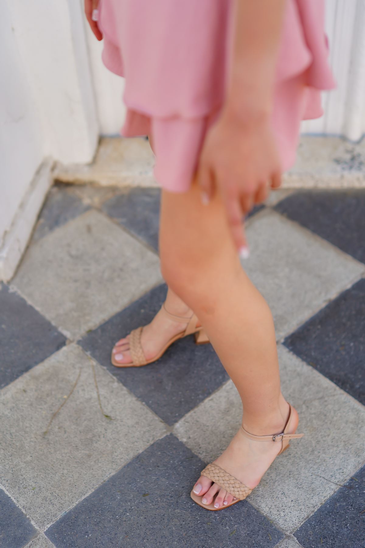 Kadın Palma Kısa Topuklu Ayakkabı - Nude