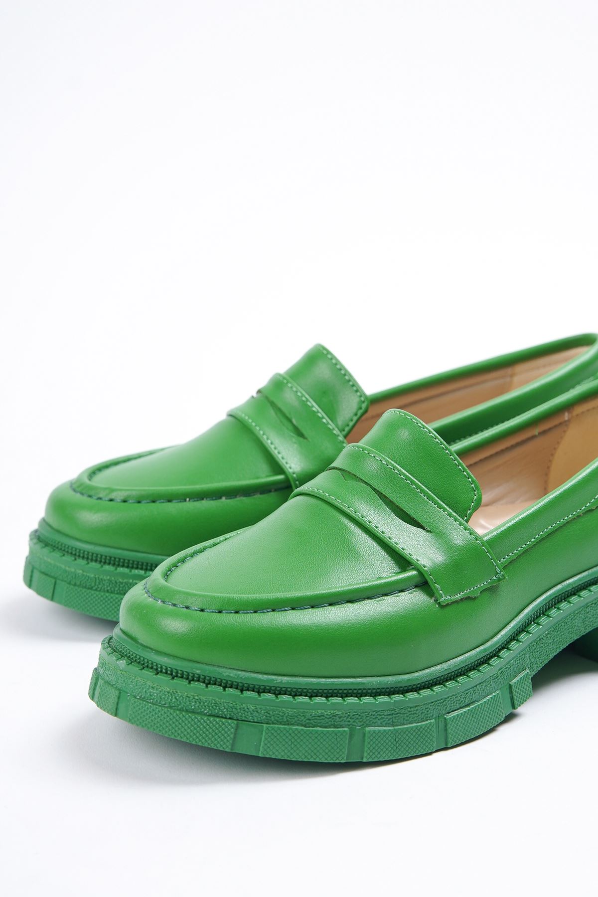 Kadın Tamia  Günlük Ayakkabı - Yeşil Deri