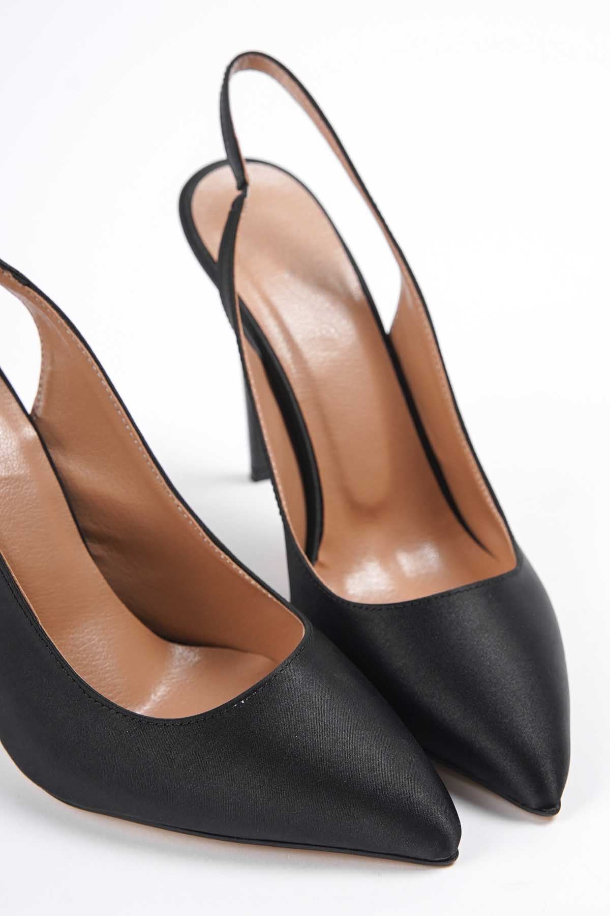 Kadın Vintec Topuklu Ayakkabı - Siyah