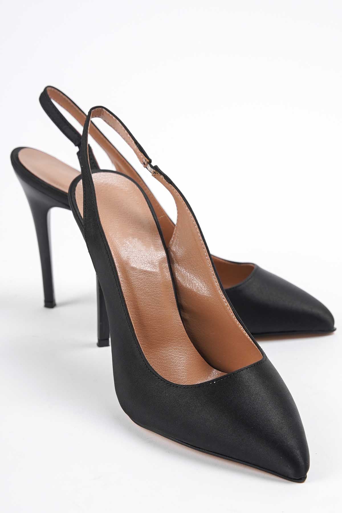 Kadın Vintec Topuklu Ayakkabı - Siyah