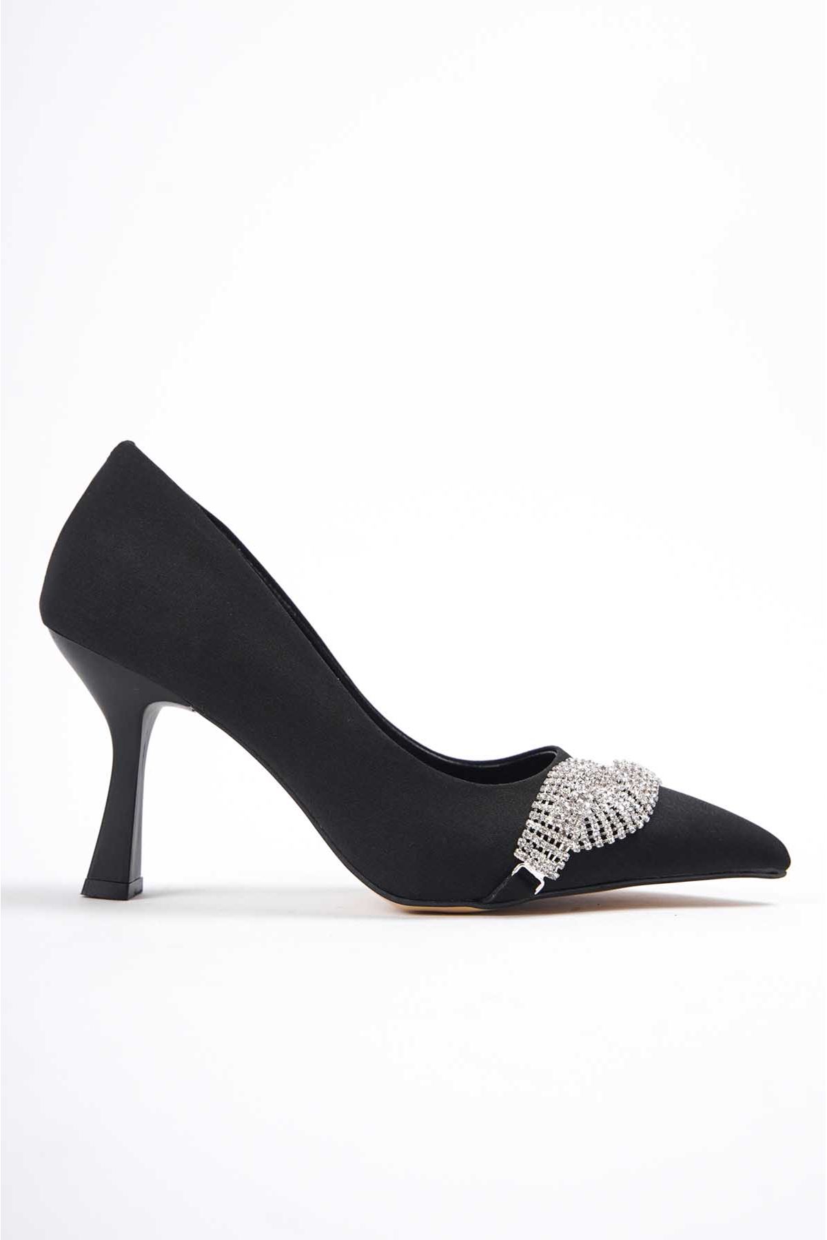 Kadın Jude Taşlı Stiletto  Ayakkabı - Siyah