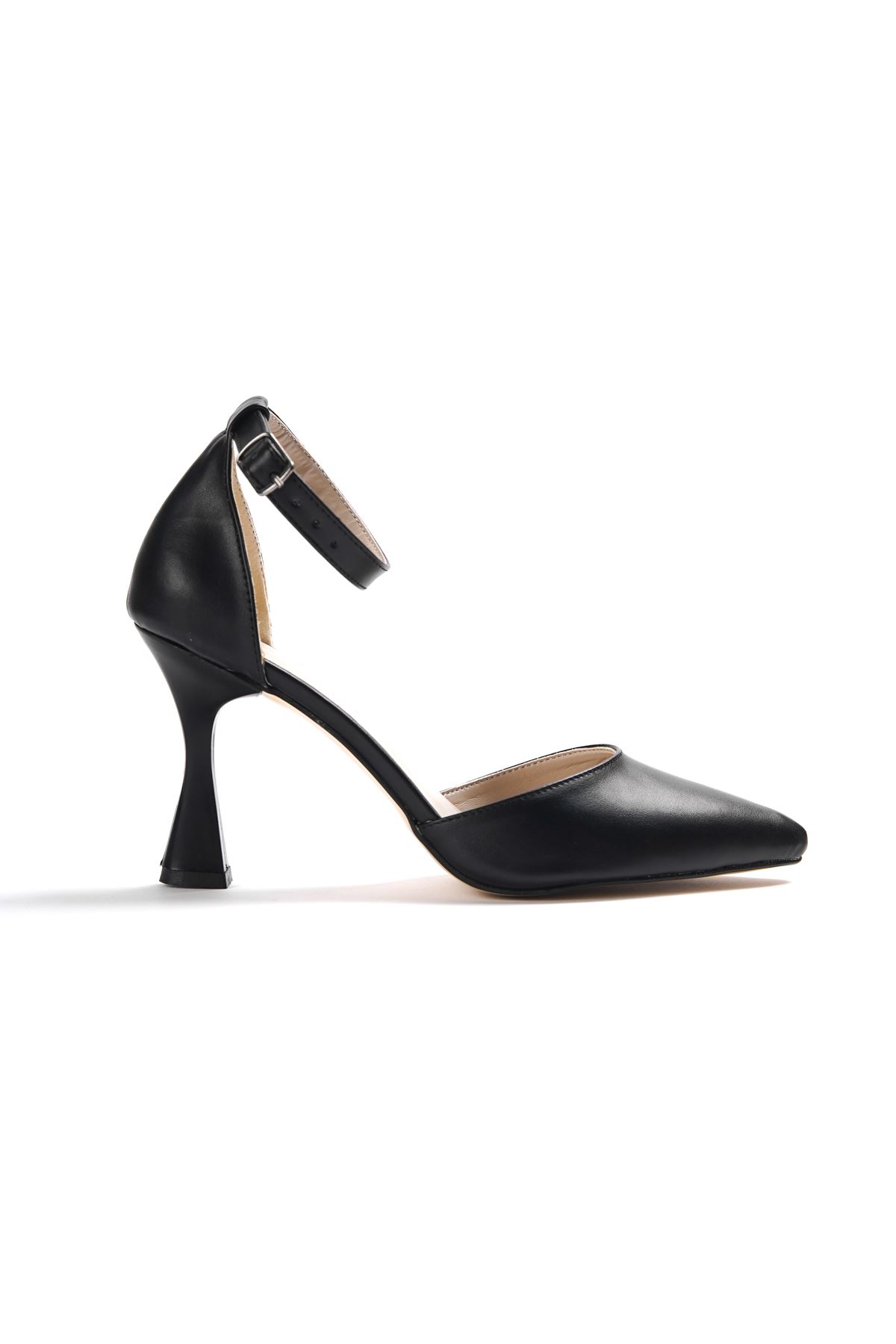 Kadın Denise Topuklu Ayakkabı - siyah-deri