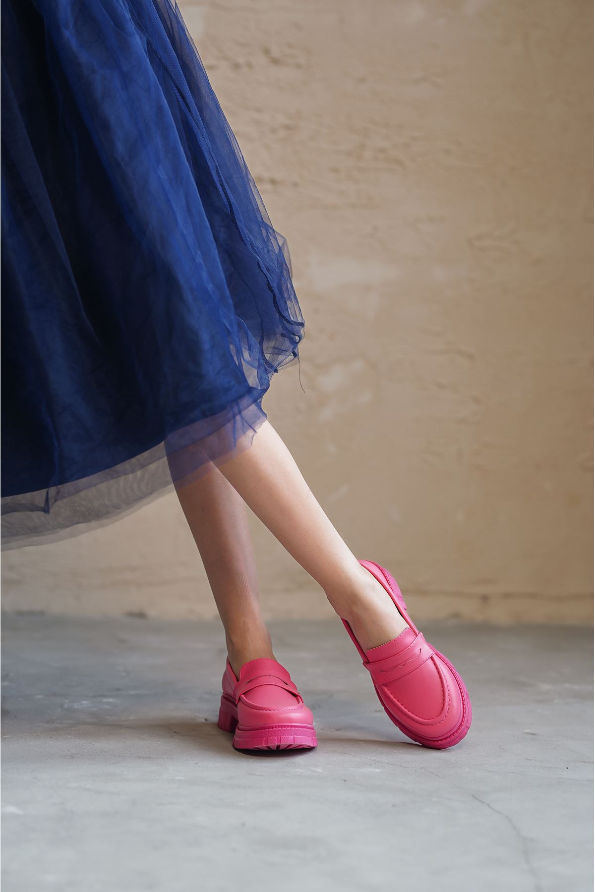 Kadın Tamia  Günlük Ayakkabı - Pembe Deri