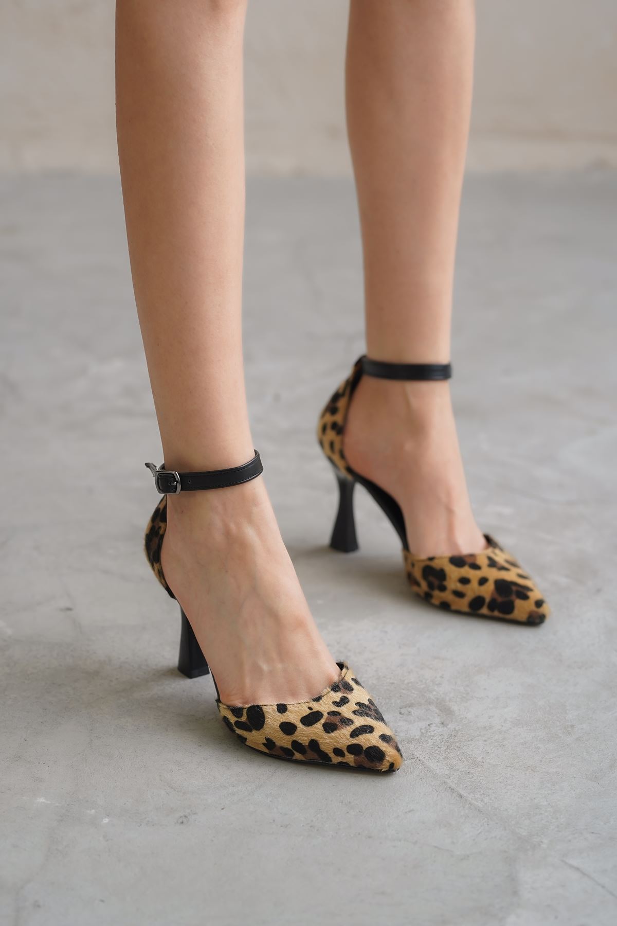 Kadın Denise Topuklu Ayakkabı - Leopar