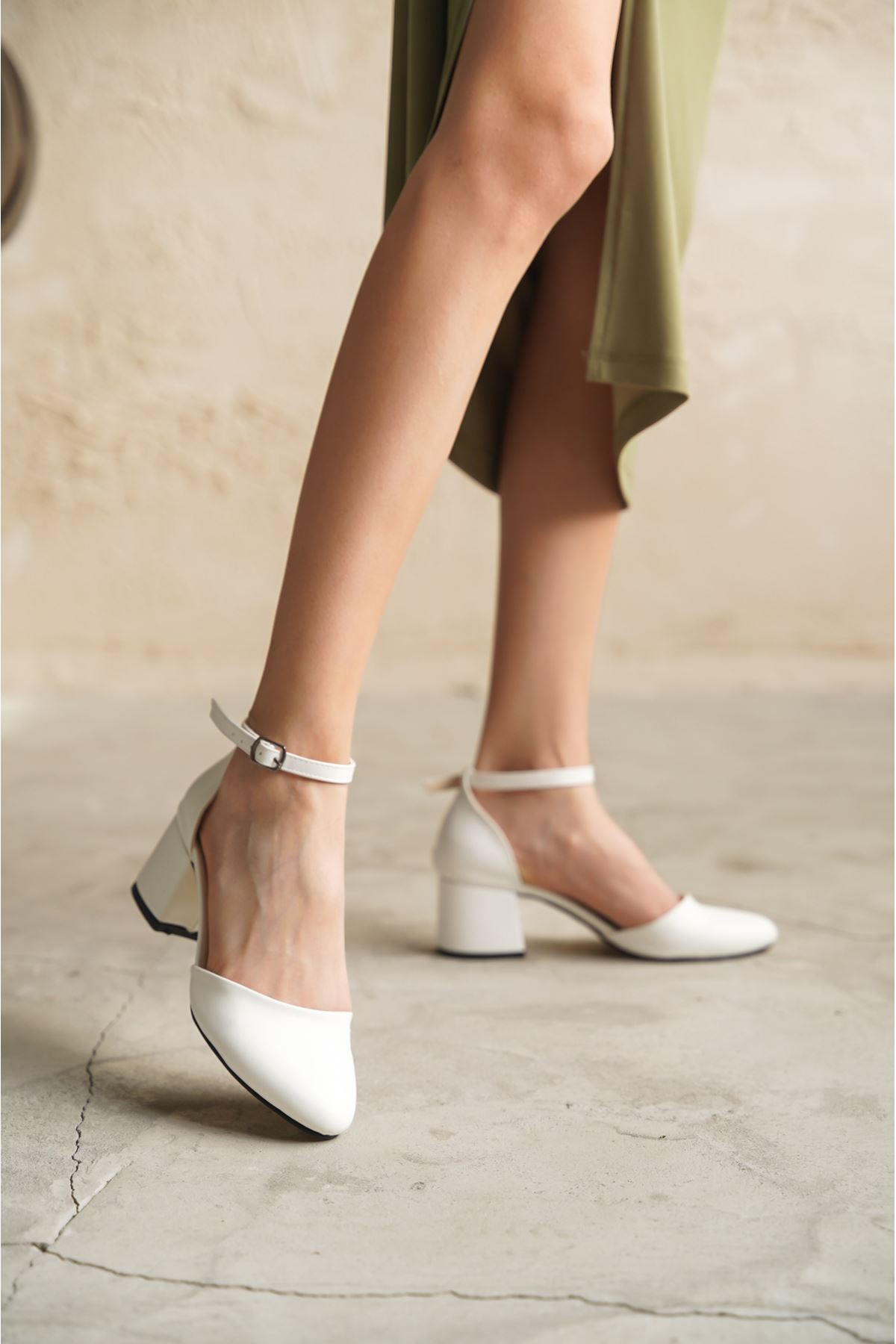 Kadın Lavinia Topuklu Ayakkabı - Beyaz
