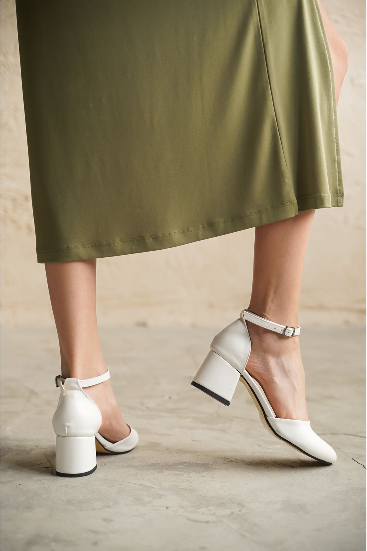 Kadın Lavinia Topuklu Ayakkabı - Beyaz