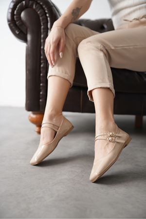 Kadın Ravello Babet Ayakkabı - Ten-Rugan