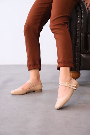 Kadın Rola Babet Ayakkabı - Ten-Rugan