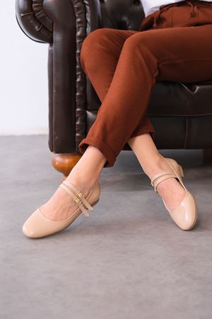 Kadın Rola Babet Ayakkabı - Ten-Rugan