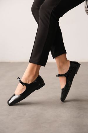 Kadın Cortec Babet Ayakkabı - siyah-rugan