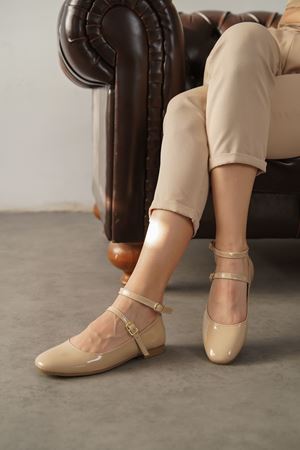 Kadın Lavenzo Babet Ayakkabı - Ten-Rugan