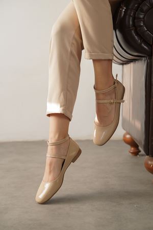 Kadın Lavenzo Babet Ayakkabı - Ten-Rugan