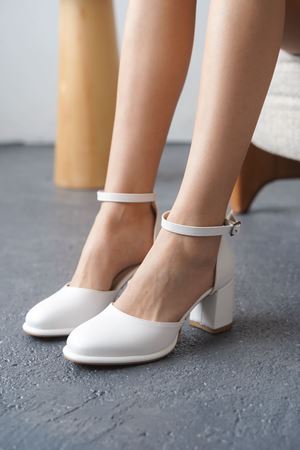 Kadın Penida Platform Topuklu Ayakkabı - Beyaz