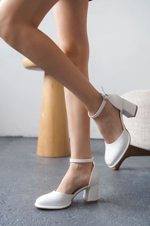 Kadın Penida Platform Topuklu Ayakkabı - Beyaz