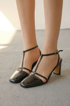 Kadın Koler Klasik Topuklu Ayakkabı - siyah-rugan