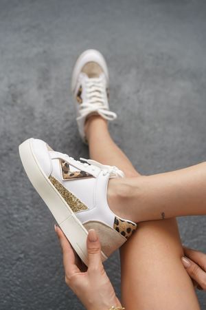 Kadın Mambo Spor Ayakkabı - Beyaz-Leo