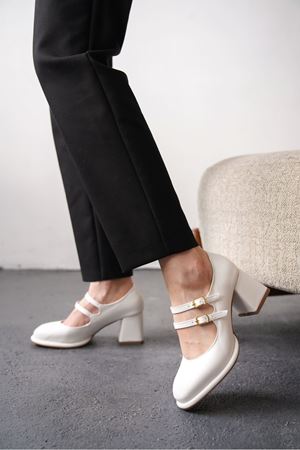 Kadın Gomes Platform Topuklu Ayakkabı - *BEYAZ