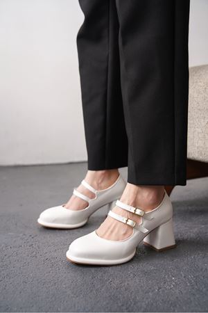 Kadın Gomes Platform Topuklu Ayakkabı - *BEYAZ