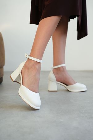 Kadın Penida Platform Topuklu Ayakkabı - Beyaz