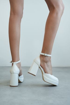 Kadın Gander Platformlu Topuklu Ayakkabı - Beyaz