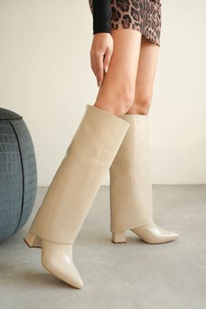 Kadın Wanda Tak Çıkar Çizme - Ten-Rugan