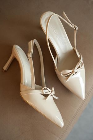 Kadın Sinco Fiyonklu Topuklu Ayakkabı - Ten-Rugan