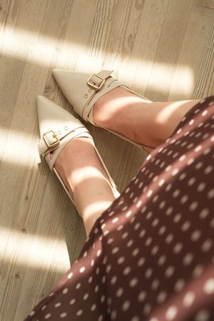 Kadın Wille İnce Topuklu Ayakkabı - Ten Deri