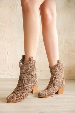 Kadın Jersey Yazlık Kovboy Bot - Nude
