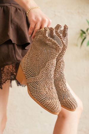 Kadın Jersey Yazlık Kovboy Bot - Nude