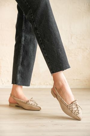 Kadın Tosac Bağcıklı Babet - Vizon