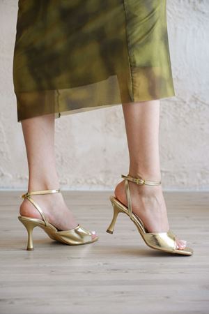 Kadın Betty Yazlık Topuklu Ayakkabı - Altın