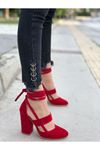 Kadın Priam Kırmızı Topuklu Ayakkabı