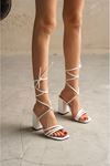 Kadın Cali Topuklu Ayakkabı - Beyaz