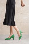 Kadın Abbey  Kadeh Topuklu Stiletto - Yeşil