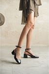 Kadın Cedric Kısa Topuklu Ayakkabı - siyah-rugan