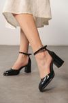 Kadın Penida Platform Topuklu Ayakkabı - siyah-rugan