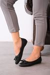 Kadın Forza Yazlık Babet Ayakkabı - siyah-deri