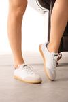 Kadın Panet İnce Tabanlı Spor Ayakkabı - Beyaz
