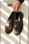 Kadın Ojox Püsküllü Loafer  - Kahve